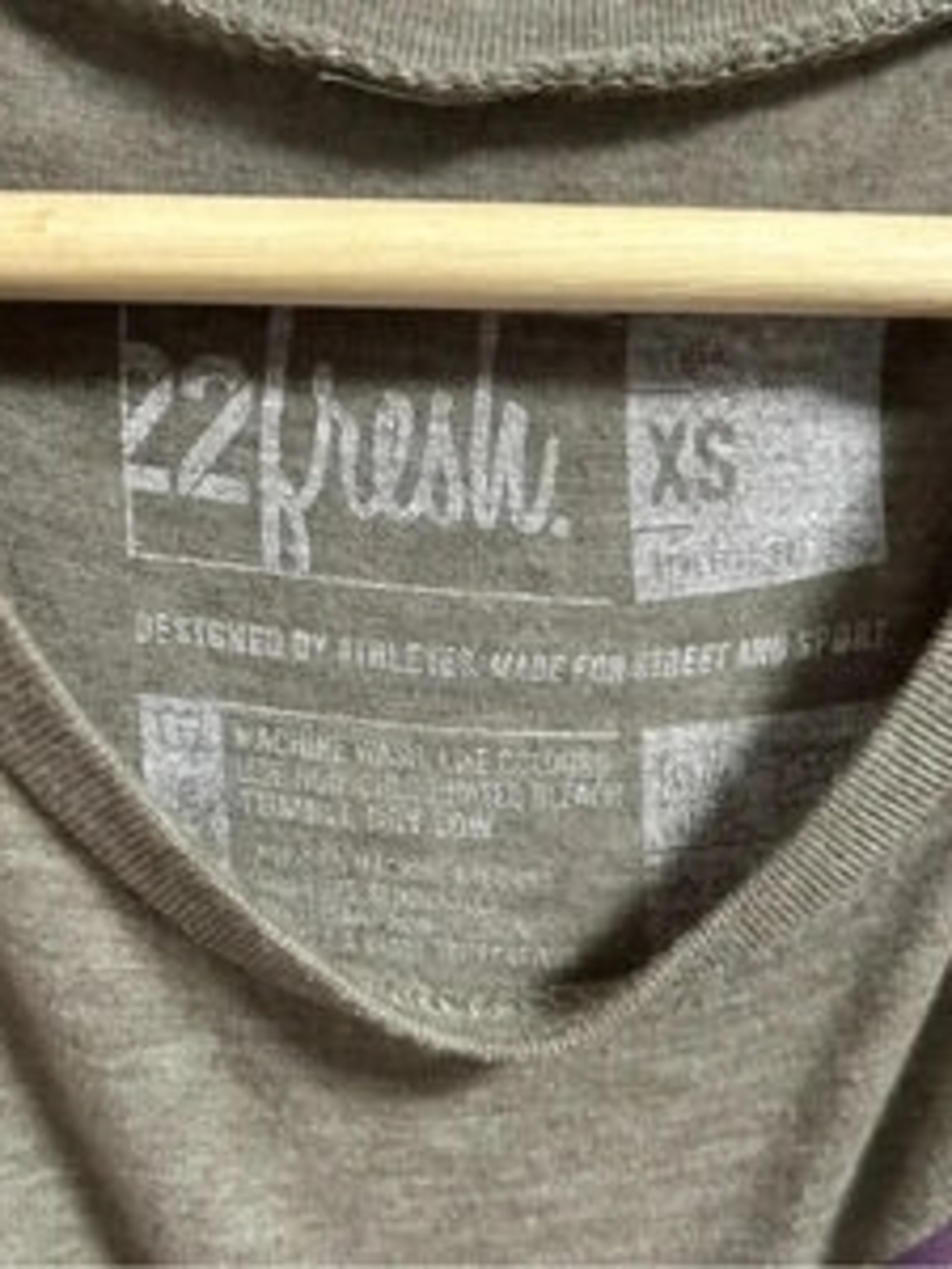 fresh Taupe Muscle Tank with Purple Graphic - Picture 2 of 3